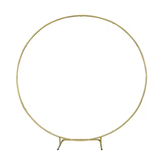 Metall-Backdrop-Rahmen in Gold und Weiß