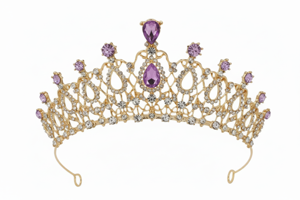 Tiara Auravie – Kategoriebild goldene Krone in Lila