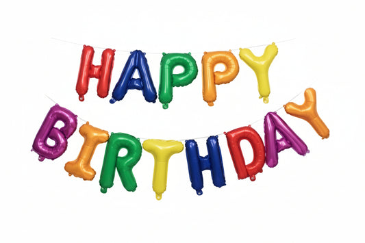 HAPPY BIRTHDAY Folienballon-Girlande