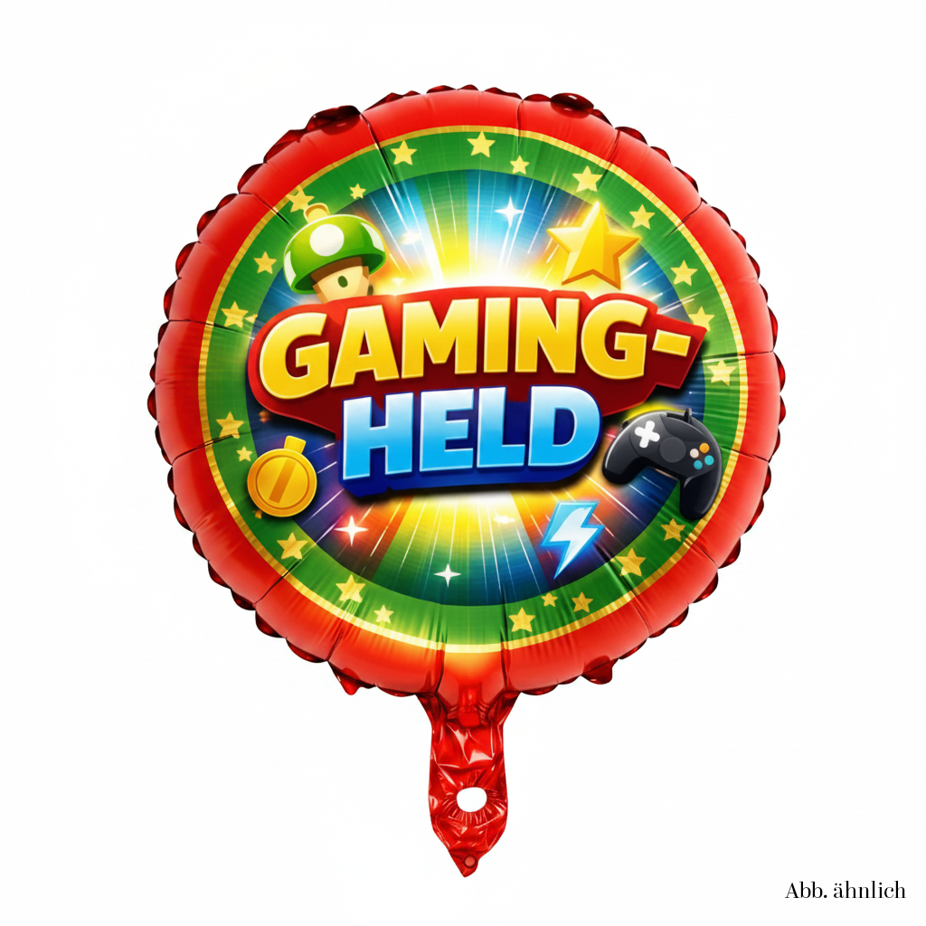 Gaming‑Held Folienballon