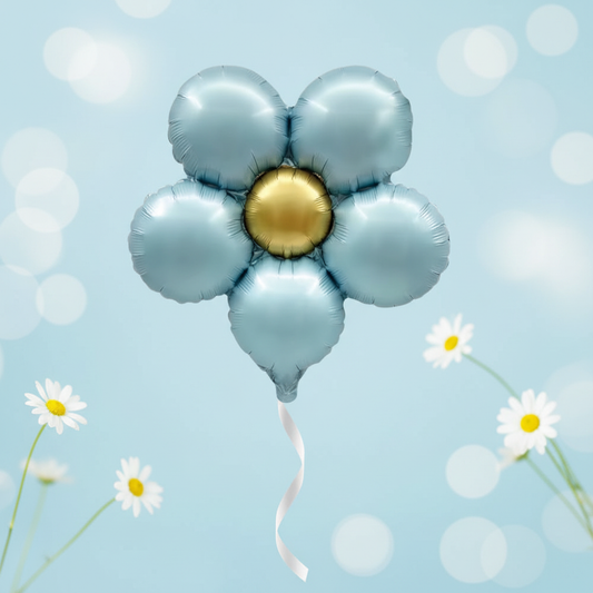 Daisy-Ballon Hellblau