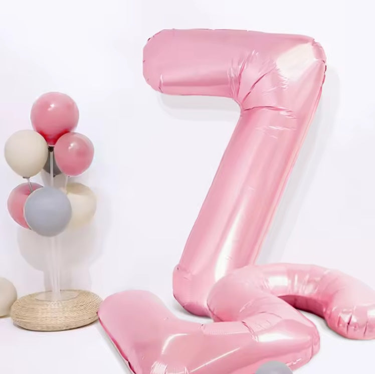 Bunte Zahlenballons