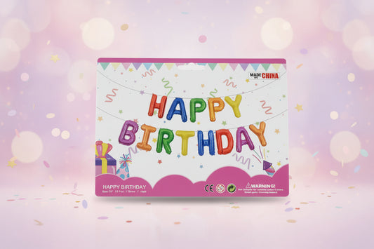 HAPPY BIRTHDAY Folienballon-Girlande