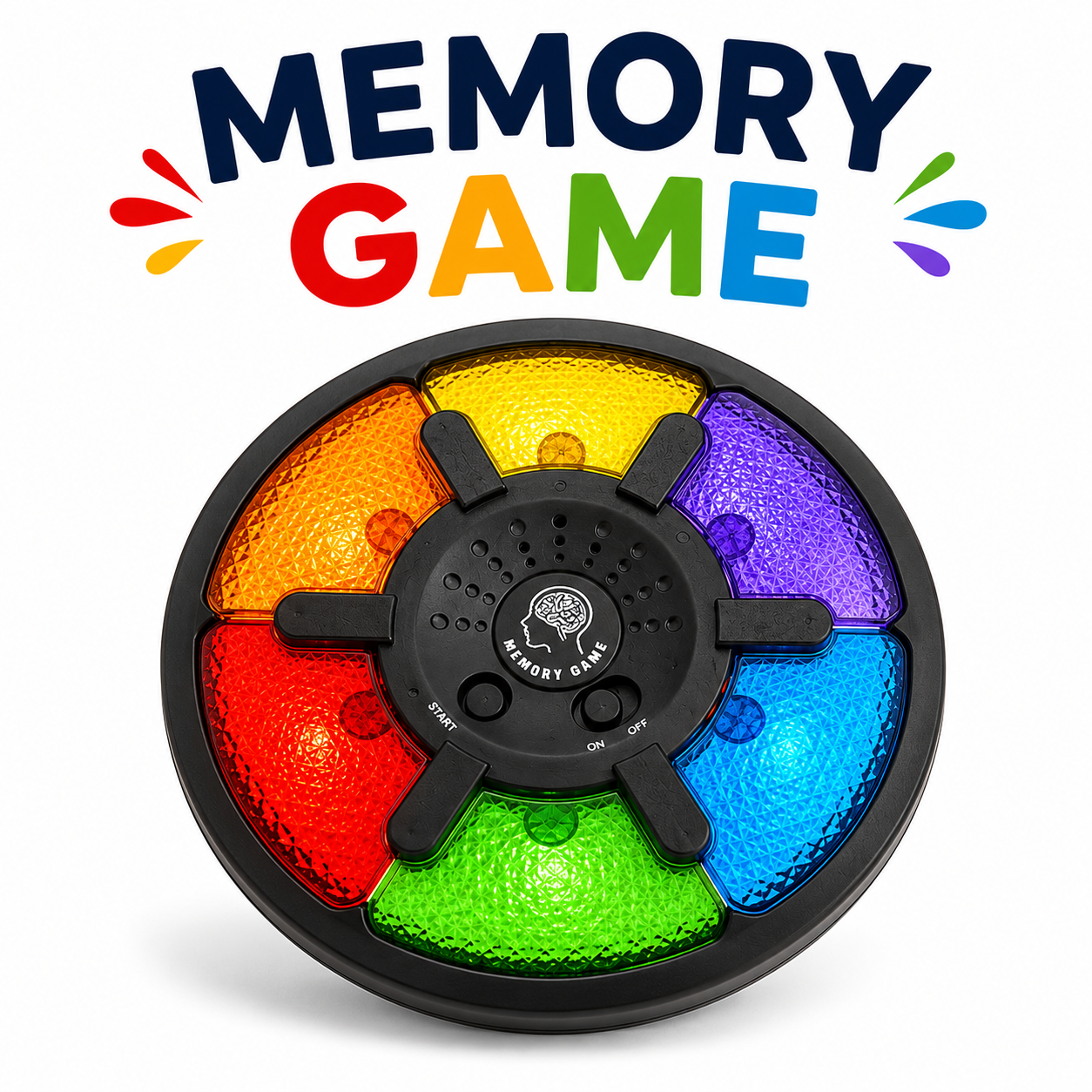 Memory Game Konzentrationsspiel mit leuchtenden Farben für Gedächtnis- und Reaktionstraining