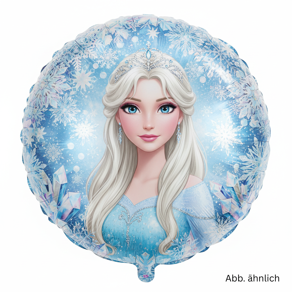 Eisprinzessinnen‑Folienballon – Winterzauber