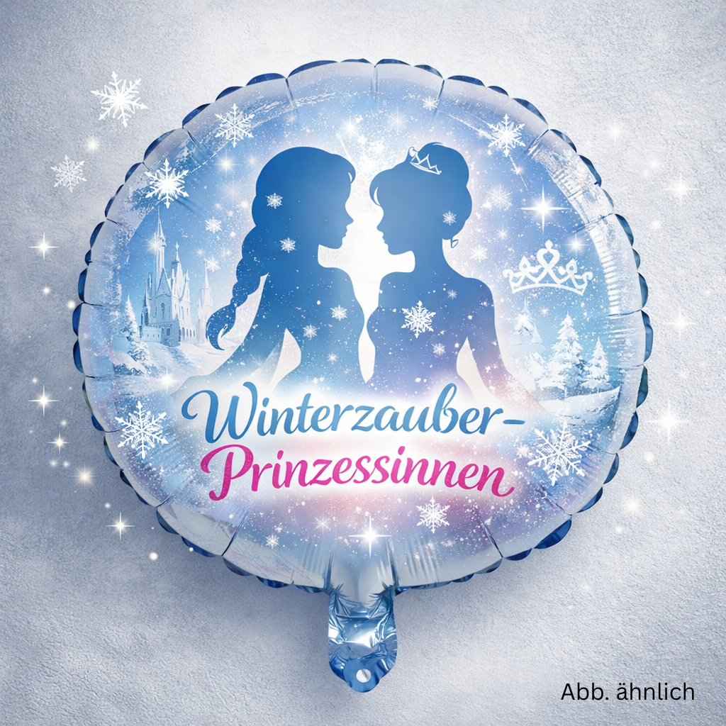 Eisprinzessinnen‑Folienballon – Winterzauber