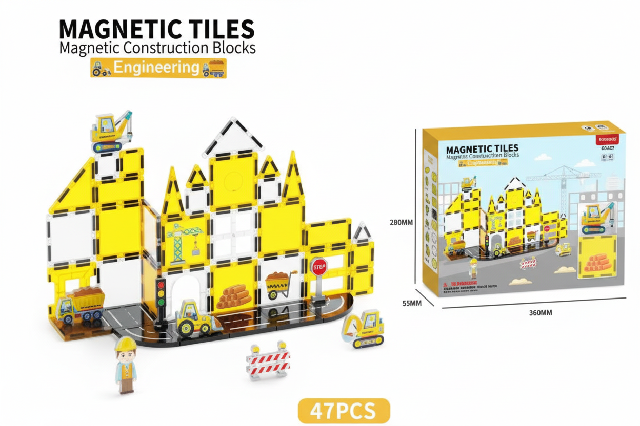 MagneticBau - Magnetbausteine Baustelle