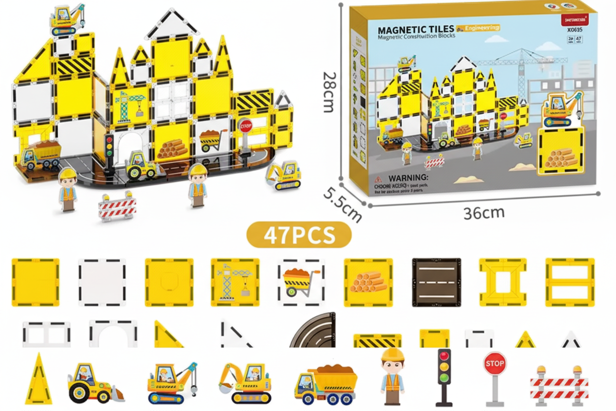 MagneticBau - Magnetbausteine Baustelle