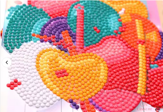 6er-Set Geburtstagskarten für Kinder - Diamond Painting