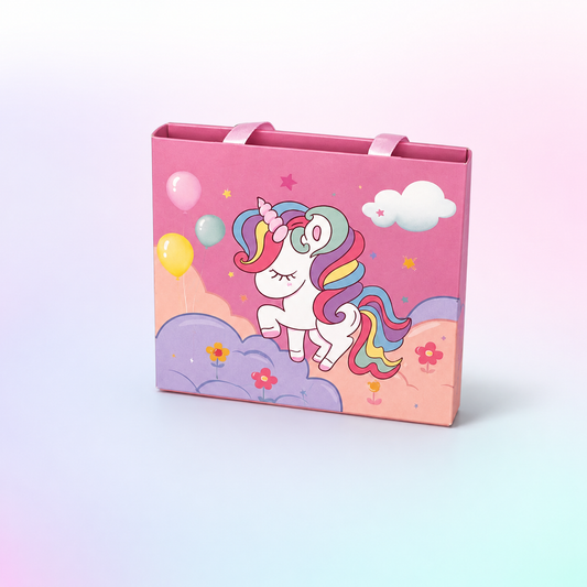 Einhorn Schmuck-Bastelset Believe in Love – bunte Perlen, Charms & Armbänder für Mädchen