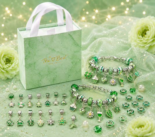 Charm-Armband Bastelset Glitzerringe – funkelnde Anhänger und Schmuckelemente zum Selbergestalten