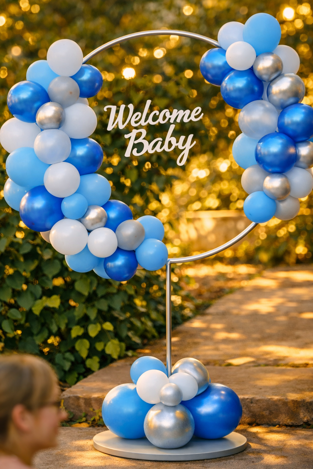 Ballonständer – Rund, 163 cm, für Ballongirlanden & Deko