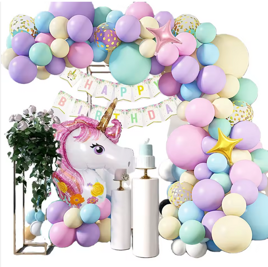 Luftballongirlande Einhorn