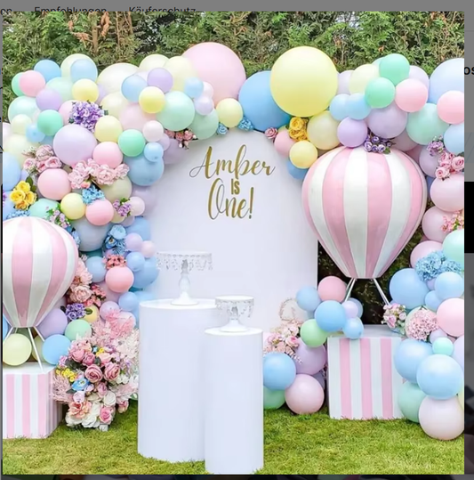 Luftballongirlande Pastellzauber