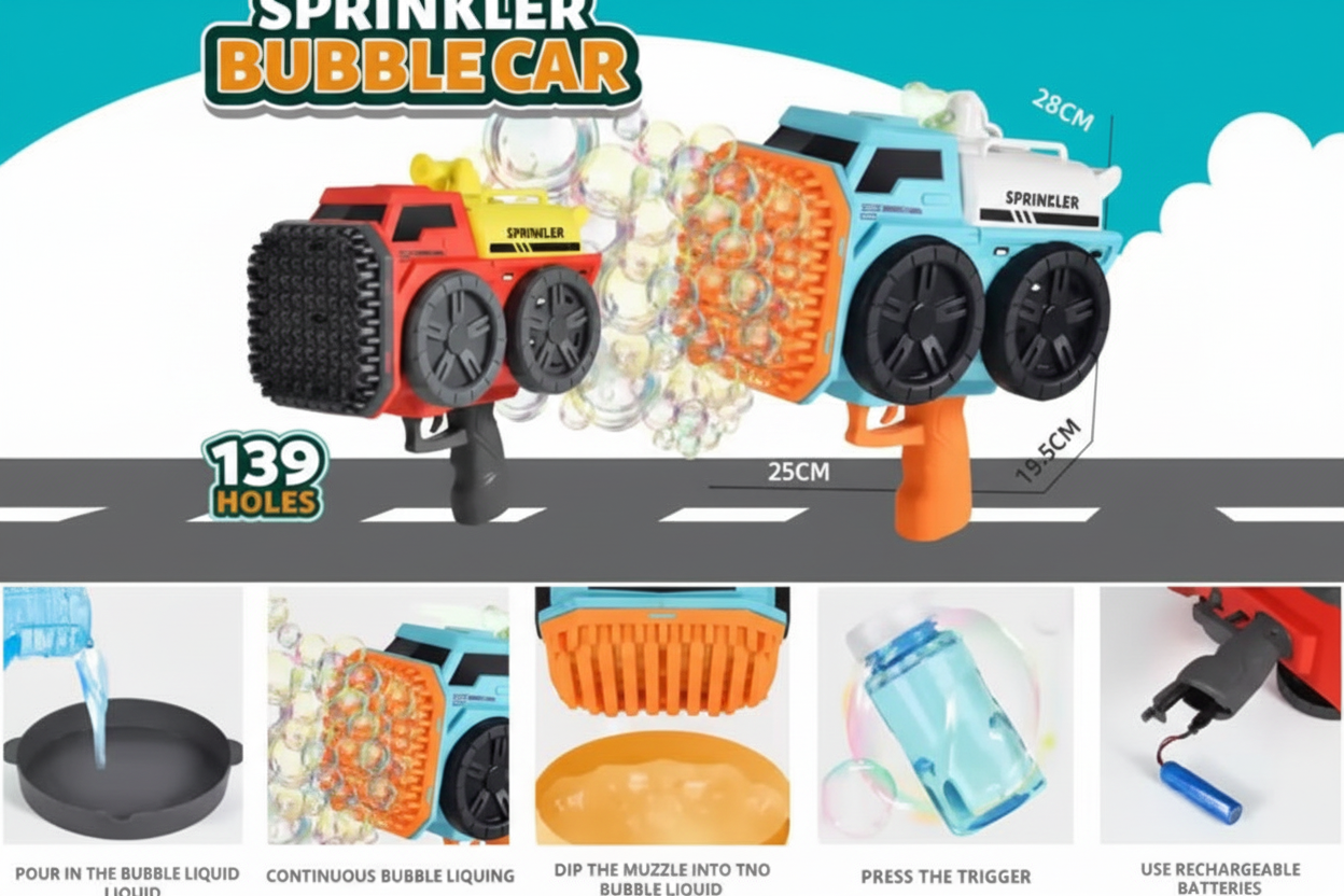 Sprinkler Bubble Car