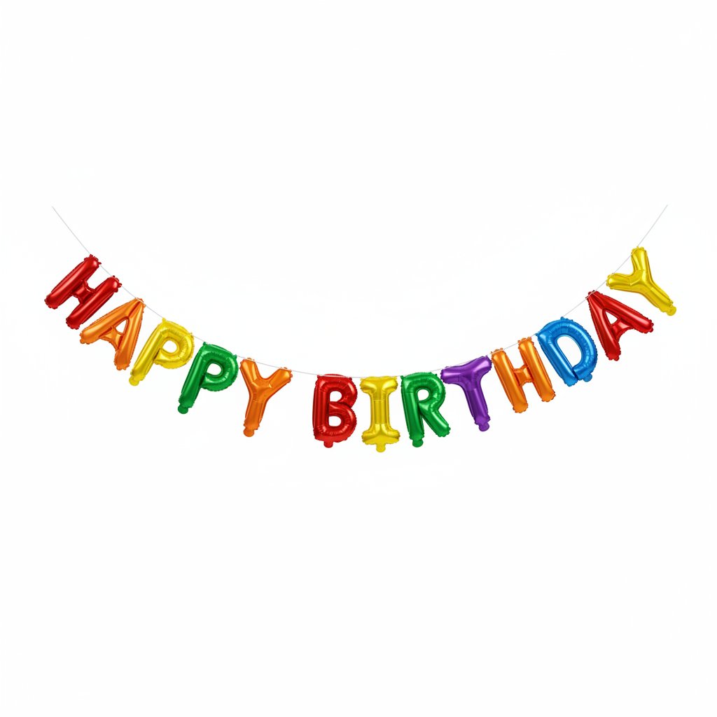 HAPPY BIRTHDAY Girlande Bunt