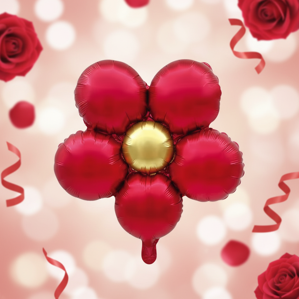 Daisy-Ballon Rot